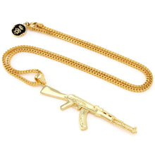 Load image into Gallery viewer, 14K Gold AK-47 Necklace
