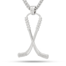 Load image into Gallery viewer, Hockey Sticks Necklace