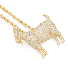 Load image into Gallery viewer, Notorious B.I.G. x King Ice - 14K Solid Gold Diamond G.O.A.T. Necklace
