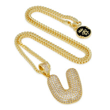 Load image into Gallery viewer, The Bubble Letter U Necklace
